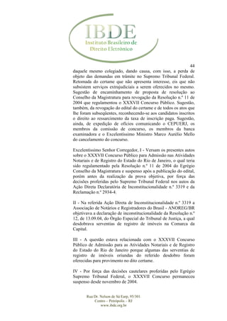 Parecer Município de Petrópolis