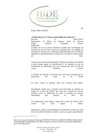 Parecer Município de Petrópolis