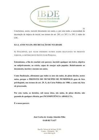 Parecer Município de Petrópolis