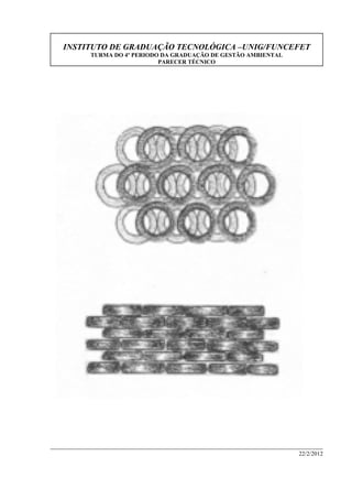 INSTITUTO DE GRADUAÇÃO TECNOLÓGICA –UNIG/FUNCEFET
TURMA DO 4º PERIODO DA GRADUAÇÃO DE GESTÃO AMBIENTAL
PARECER TÉCNICO
22/2/2012
 