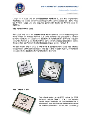 Evolución de los Procesadores CISC | PDF