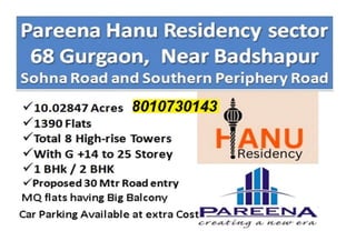 Pareena Hanu Residency sector 68 Gurgaon brochure.pdf