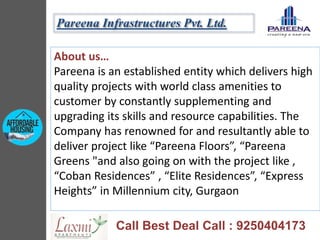 Pareena Elite Residences Sector 99 Gurgaon - Pareena Group