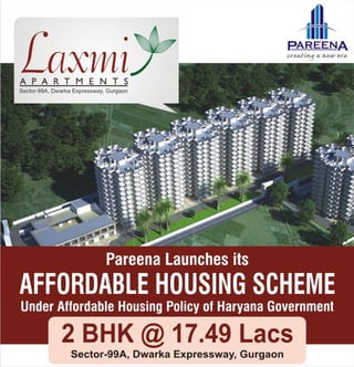Pareena laxmi apartments sector 99 a
