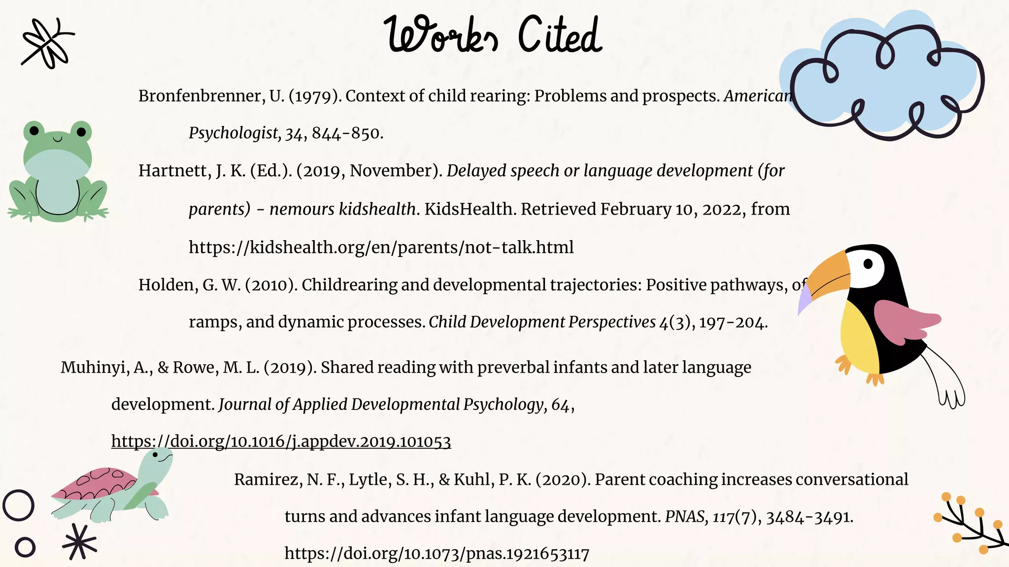 Parent-Infant Speech Interactions