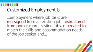Job Reassigned Planning the Transition to Employment: Tips, Tools, and Strategies | PPTX