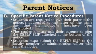 half day school notice for parents