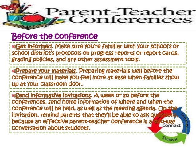 parent conference agenda