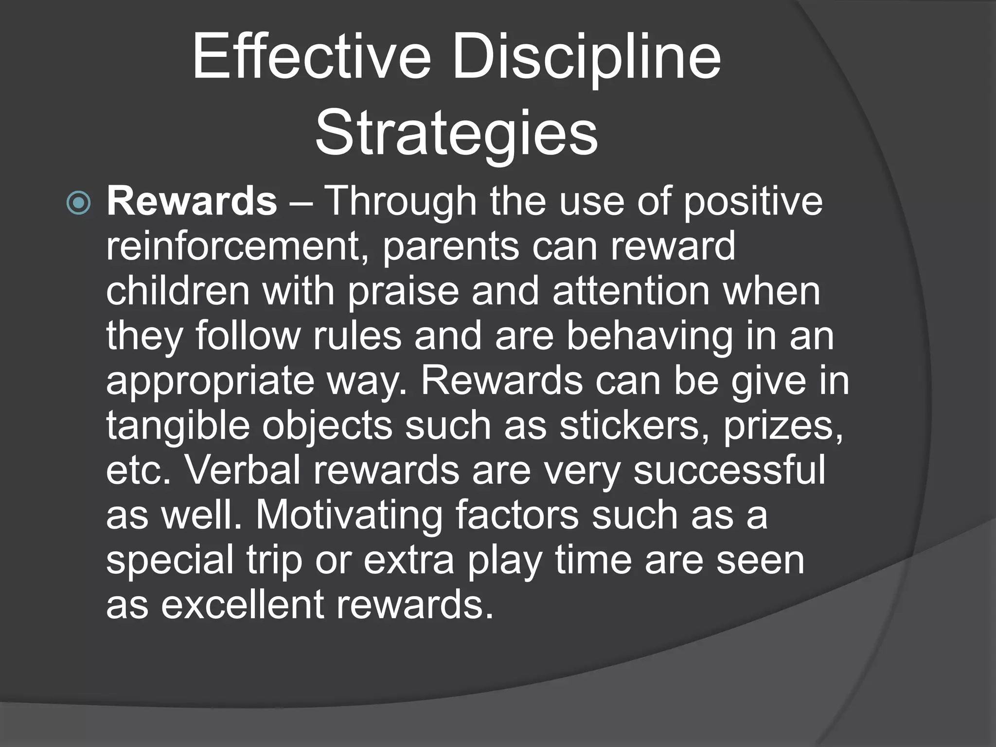 Parental guide to discipline for middle childhood | PPTX