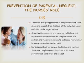 Parental neglect 2 | PPTX