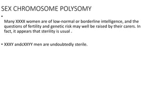Parental sex chromosome Aneuploidy | PPTX