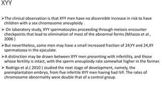 Parental sex chromosome Aneuploidy | PPTX