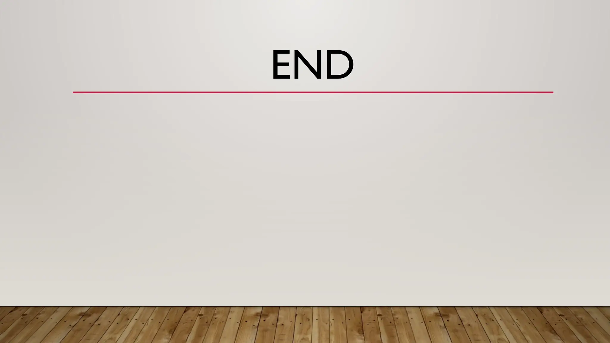 END
 