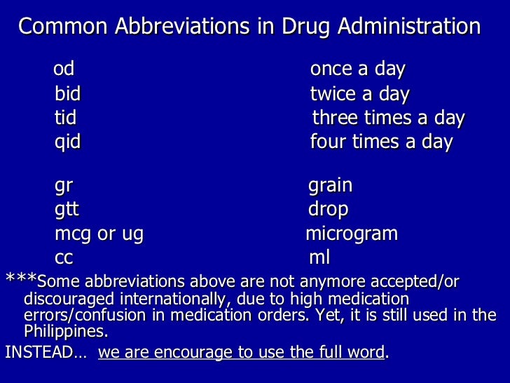 What does the medical abbreviation 