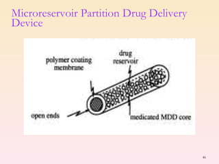 Microreservoir Partition Drug Delivery Device 