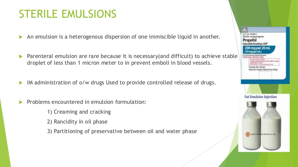 Parenteral formulations