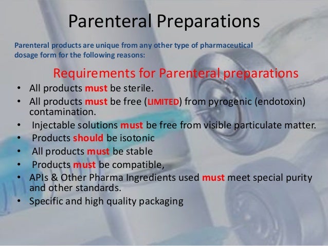 Parenteral - Industrial