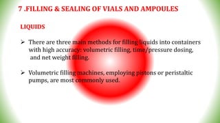 Parenteral Production process sterilisation and filling | PPTX