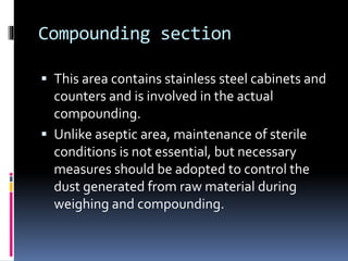 Parenteral production and aseptic area | PPTX