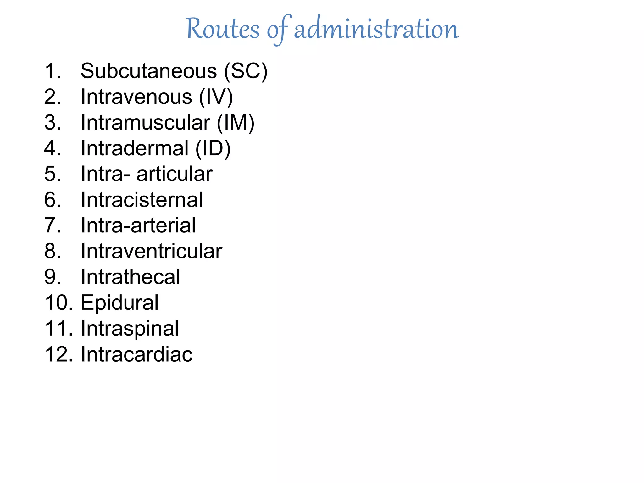 Parenterals: basic introduction | PPTX | Pharmaceutical Drugs | Medical ...