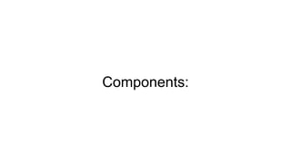 Components:
 