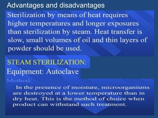 Advantages and disadvantages
 