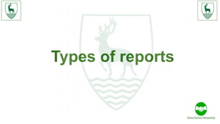 Types of reports
 