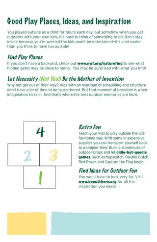 Outdoor Playground Guide.pdf Outdoor Play for Every Day | PDF