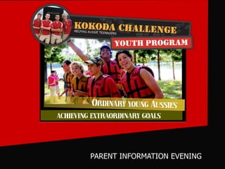 PARENT INFORMATION EVENING  