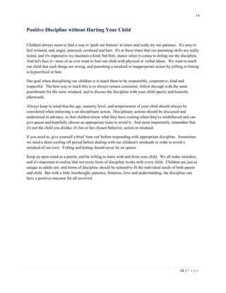 Parenting rules and discipline | PDF