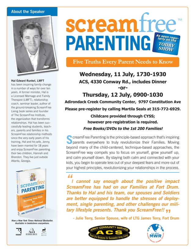 Scream Free Parenting Class PDF