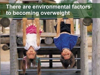 There are environmental factors to becoming overweight 