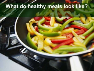 What do healthy meals look like? 