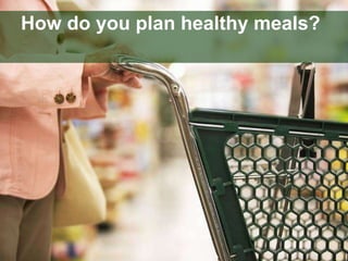How do you plan healthy meals? 