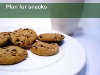 Plan for snacks 