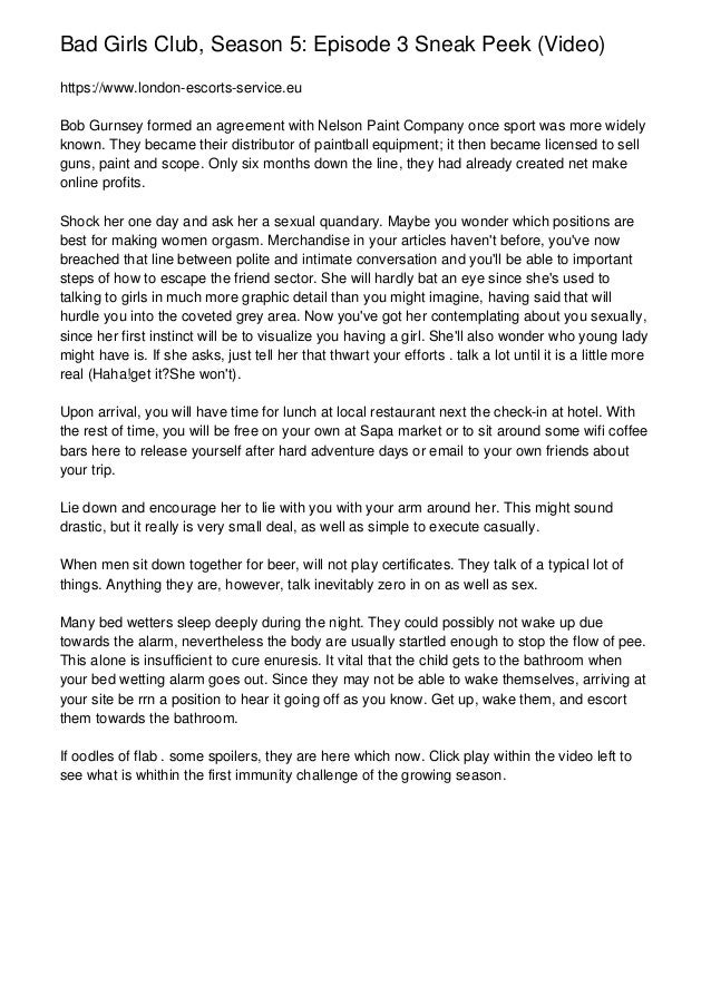 Bad Girls Club Season 5 Episode 3 Sneak Peek Video