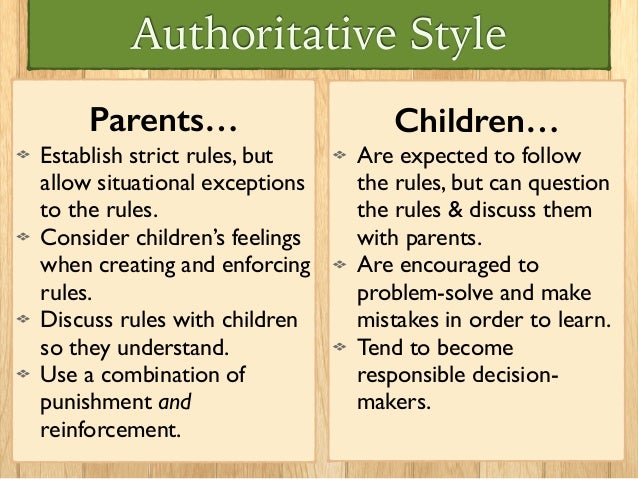 Parenting Styles Psychology Chart