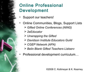 The Gifted Parent Online: Totally Free Internet Tools for Parent Support & Advocacy
