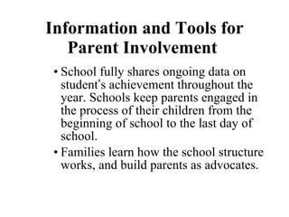 Information and Tools for Parent Involvement   ,[object Object],[object Object]