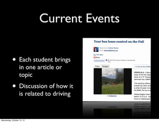 The Engine
• All students
construct a working
model engine	

• Will take three
hours of class time	

• Will be quizzed on
parts and functions
 
