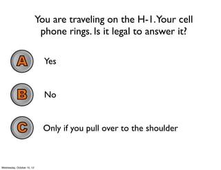 Gore
The use of grotesque
images will be used
sparingly. If you have a
history of problems
dealing with gore, 	

alternative
arrangements 	

can be made.
 