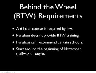 State Farm Driver Feedback
• GREAT free app for the iPhone	

• Provides feedback on your braking,
acceleration, and cornering skills	

• Allows you to see your driving on a map.	

• Enables you and your teen to have
conversation based on objective data
 
