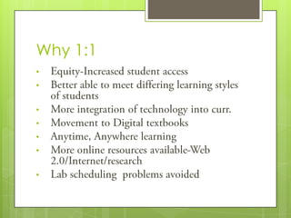 Why 1:1Equity-Increased student access