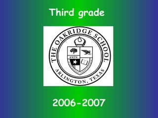 Third grade 2006-2007 