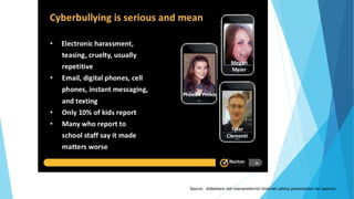 Source: slideshare.net/marianmerritt/internet-safety-presentation-for-parents
 