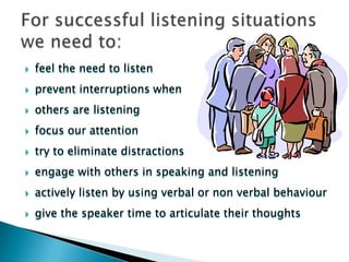 Parent presentation listening and speaking | PPTX