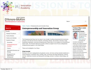 WHYI Innovation
AcademyA
Thursday, March 27, 14
 