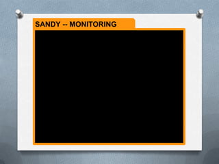 SANDY -- MONITORING
 
