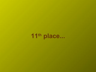 11th
place...