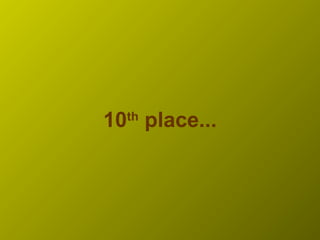 10th
place...